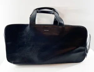 Matt & Nat Vegan Leather Zip Around Travel Weekender Duffel Bag Black thumbnail 1