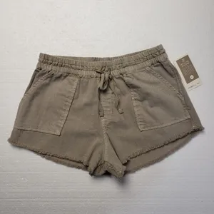O'Neill Women's 100% Cotton Stevie Shorts in Simply Taupe size XL NWT thumbnail 5
