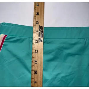 TCEC Skort Womens Large Teal Rainbow Side‎ Stripe Athletic Golf Tennis NWT thumbnail 5