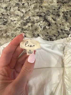 White beaded dress thumbnail 6