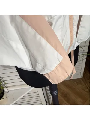 Hollister windbreaker jacket peach hoodie zip mock neck activewear outerwear M thumbnail 6