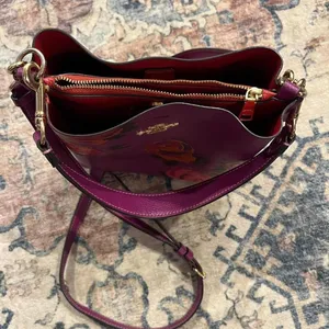 Coach Leather Mollie Bucket Bag 22 with Jumbo Floral Print thumbnail 6