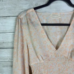 Urban Outfitters Floral Long Sleeve Crop Top Size Small thumbnail 4