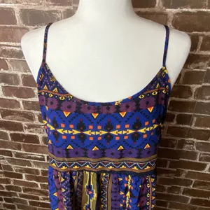 One Clothing Vintage Y2K Aztec Sleeveless Top 90s Color Sz Large thumbnail 2