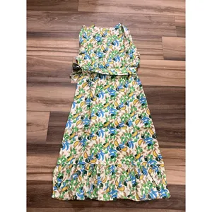 NWT Retro‎ Fruit Print Midi Dress Ruffle Flutter Sleeve Tie Waist M TulipB thumbnail 6