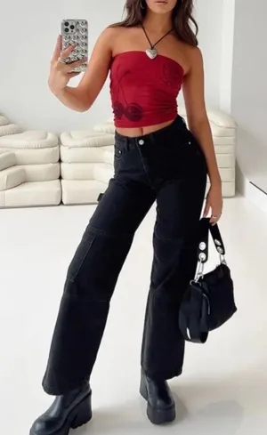 Princess Polly Cargo Jeans thumbnail 1