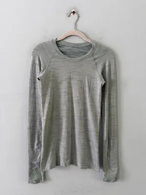 Lululemon Swiftly Tech Long Sleeve Shirt 2.0 Creamy Mint Multi‎ W3EXBS thumbnail 2