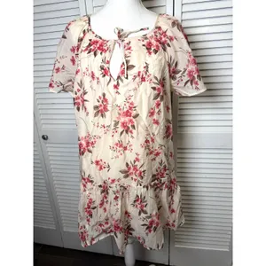Abercrombie & Fitch Floaty Floral Trapeze Mini Dress Sz Medium Cottagecore thumbnail 5