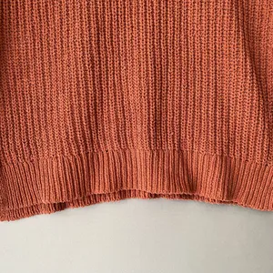 Aerie Relaxed‎ Shabby Slouchy Moody Earth Colors Chunky Knit Sweater XS Orange thumbnail 5