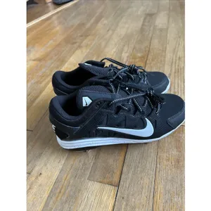 Nike Hyperdiamond 2 Pro Women Black White Metal Softball Cleats 856492-011 thumbnail 4