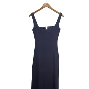 Showpo. Thelma Square Neck Bodycon Maxi Dress in Navy size 2 NWT thumbnail 6