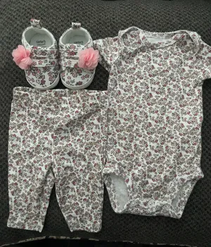 Flower onesie Pink Size newborn thumbnail 1
