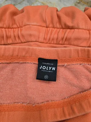 Jolyn Cotton Blend Romper M Orange Size M thumbnail 5