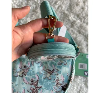 Bioworld Lilo & Stitch Tropical Stitch Purse + Detachable Coin Pouch NEW Disney thumbnail 7