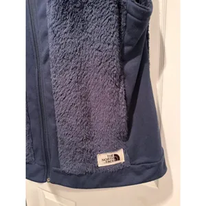 The North Face Osito Hybrid Vest Womens XL Navy Y2K Faux Fur Fleece NF0A337P thumbnail 5