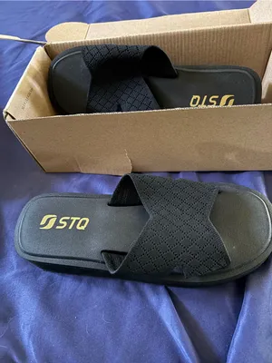 Women’s Black Crisscross Slide Sandals – Easy Slip-On Comfort thumbnail 7
