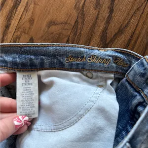 Vintage Y2K American Eagle AE Low Rise Skinny Flare Jeans Women’s 10 Light Wash thumbnail 7