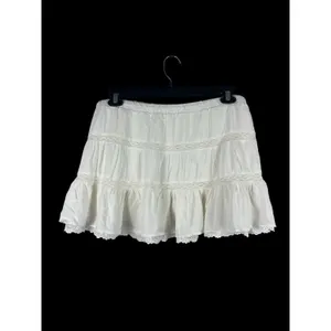 Aeropostale White Lace Tiered Mini Skort XL Boho Prairie Cottagecore Pull On NWT thumbnail 3