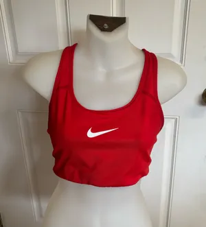 Med Nike University Red/White Swoosh Med support racerback Sports thumbnail 1