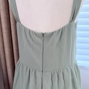 Lulus Carlynda Tiered Bustier Maxi Dress in Sage Brush thumbnail 9