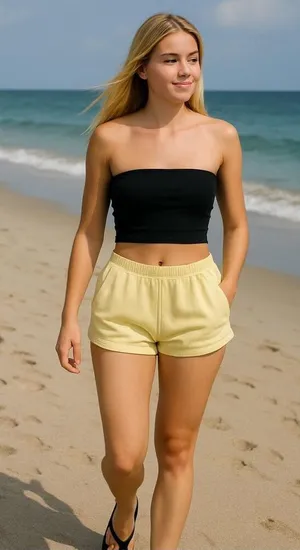 Free people starfruit yellow terry cloth shorts size medium thumbnail 1