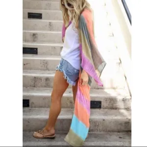 Boho Colorfully Summer Kimono (Restock!!) Multiple thumbnail 6