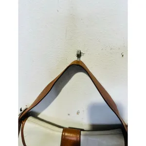COACH White Brown Saddle SoHo Leather Hobo Leather Handbag F10192 thumbnail 8