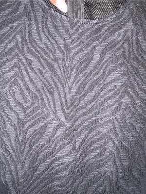 Zara Black Textured Sleeveless Tunic Top thumbnail 3