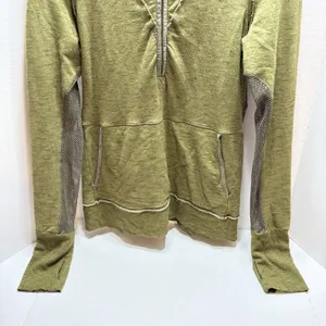 Free People Movement Markle Hoodie Women’s Large Olive Green Athleisure Grunge thumbnail 3