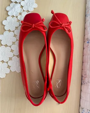 Nordstrom Rack Red Ballet Flats thumbnail 4