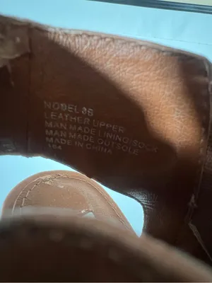 Steve Madden Nobel Camel Brown Heels Open Toe Heeled Ankle Booties Size 8 thumbnail 4