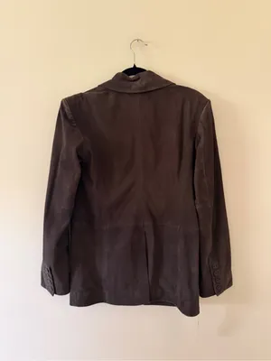 Reformation Veda Leon Oversized Brown Suede Blazer NWT sz XS Ret $548 thumbnail 7