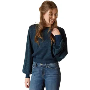 Free People Teal Blue‎ Let It Shine Sweatshirt OB719485 Small thumbnail 11
