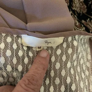 Ryu : Dress Womens Multi Fabric Beige A Line Lace Boho Cottage Back Bow SZ M Y2K thumbnail 8