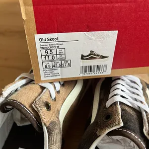 Vans Old Skool 'Checkerboard Sweater - Brown' Mens 9.5 US Women 11.0 US thumbnail 9