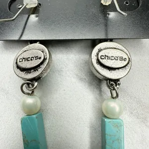 Chico's Jeniece Faux Turquoise Dangle Earrings ✨ thumbnail 8