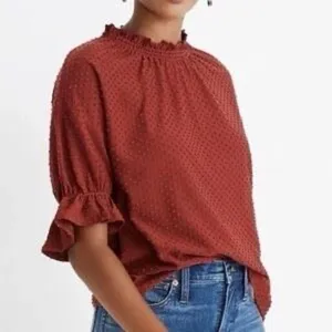 ✨MADEWELL Clipdot Ruffle Sz Large Top✨ thumbnail 3