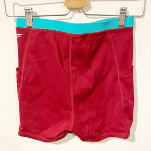 Fabletics Small Red Belted High-Waisted Motion365 Hike‎ Short 3'' thumbnail 5