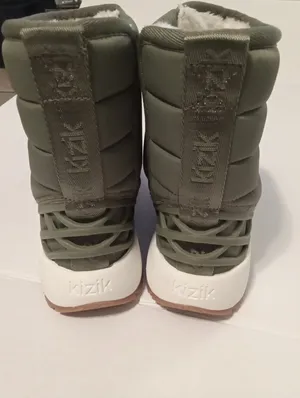 Women’s Juno Olive Quilted Winter Boot with Faux Fur Lining Limited Edition 6 thumbnail 5