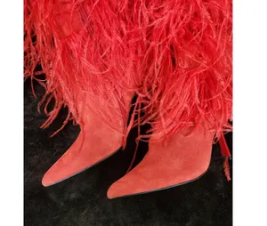 Jeffrey Campbell Shake-Ya Feather Over the Knee Boot (Women) Size 5.5 thumbnail 3