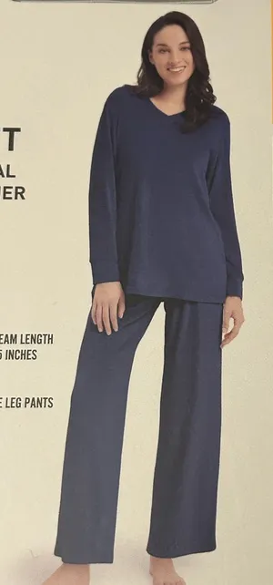 SERRA Lounge Set - V- neck Top & Wide Leg Pants size XL 16/18 oversized thumbnail 1