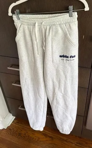 White Fox Boutique Offstage Sweatpants light grey women's medium thumbnail 1