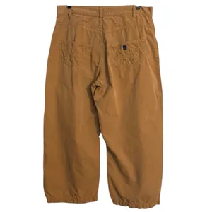 Vintage Y2K Blue Dot Brand Size 32 Wide Leg Pants Tan Made in USA thumbnail 2
