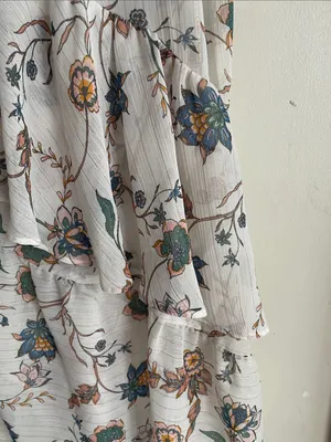 FOR LOVE & LEMONS Romy Tiered Maxi Skirt in Lurex Floral thumbnail 12