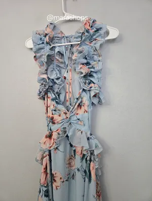 Petal & Pup Lucah Floral Print Ruffle Dress thumbnail 5