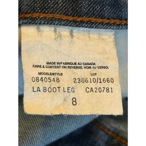 Tommy Hilfiger Dark Wash Denim Shorts Size 8 READ (8717) thumbnail 3