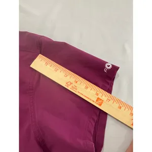 Carhartt Modern Fit Scrub Top Womens Large Purple HCA Florida Healthcare V-Neck thumbnail 12