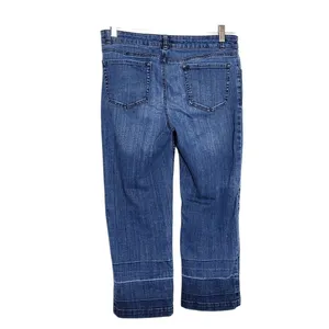 Crown & Ivy Distressed Capri Jeans Size 10 Boho Cropped Denim thumbnail 2