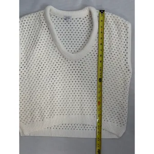 Pistola Beck Open Knit Cream Sweater Size Small thumbnail 10
