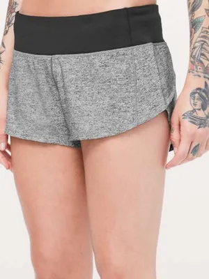 Lululemon Speed Up Short 2.5" Heather Lux Multi Black / Black size 6 thumbnail 1